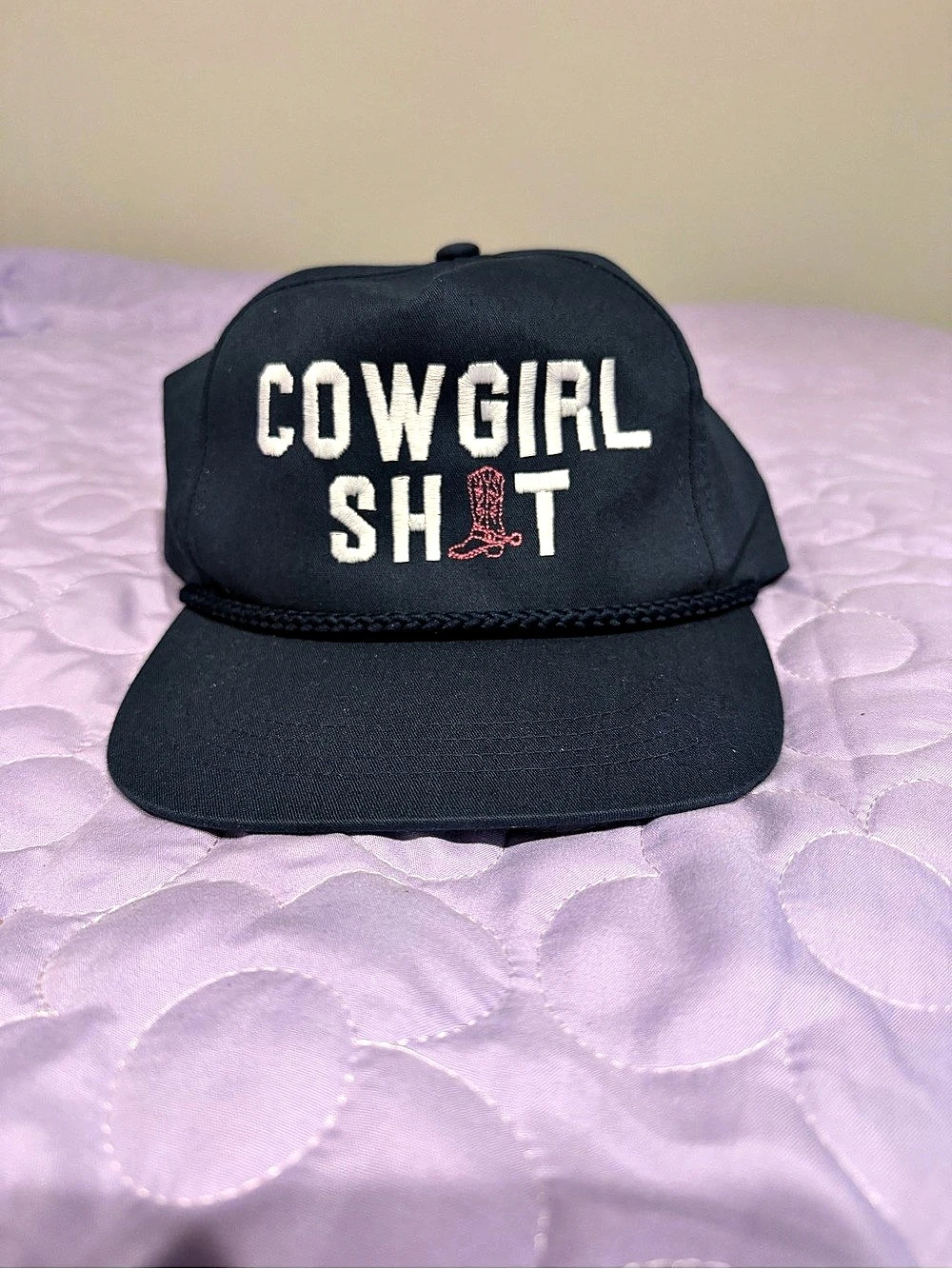 Cowgirl Shit Trucker Hat in Navy Like New